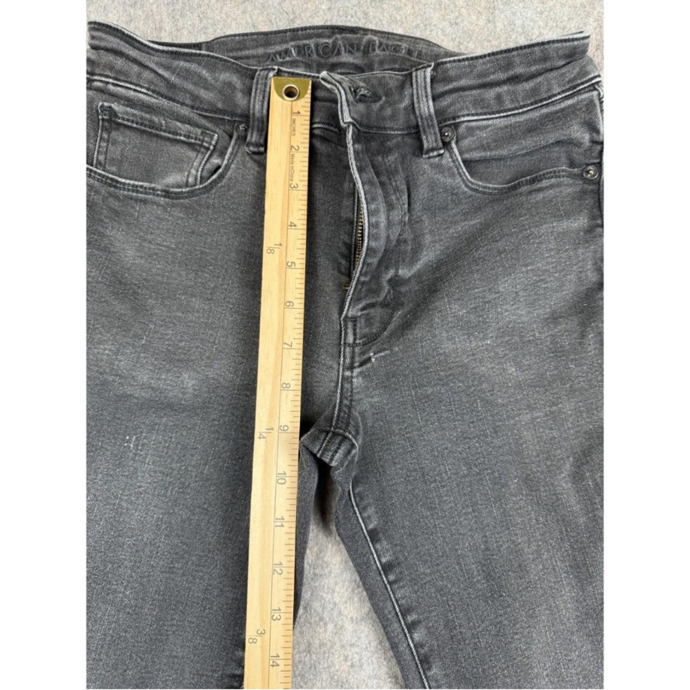 American Eagle Jeans‎ Women's 6 Regular Gray Next Level Stretch High-Rise Skinny - Picture 7 of 8